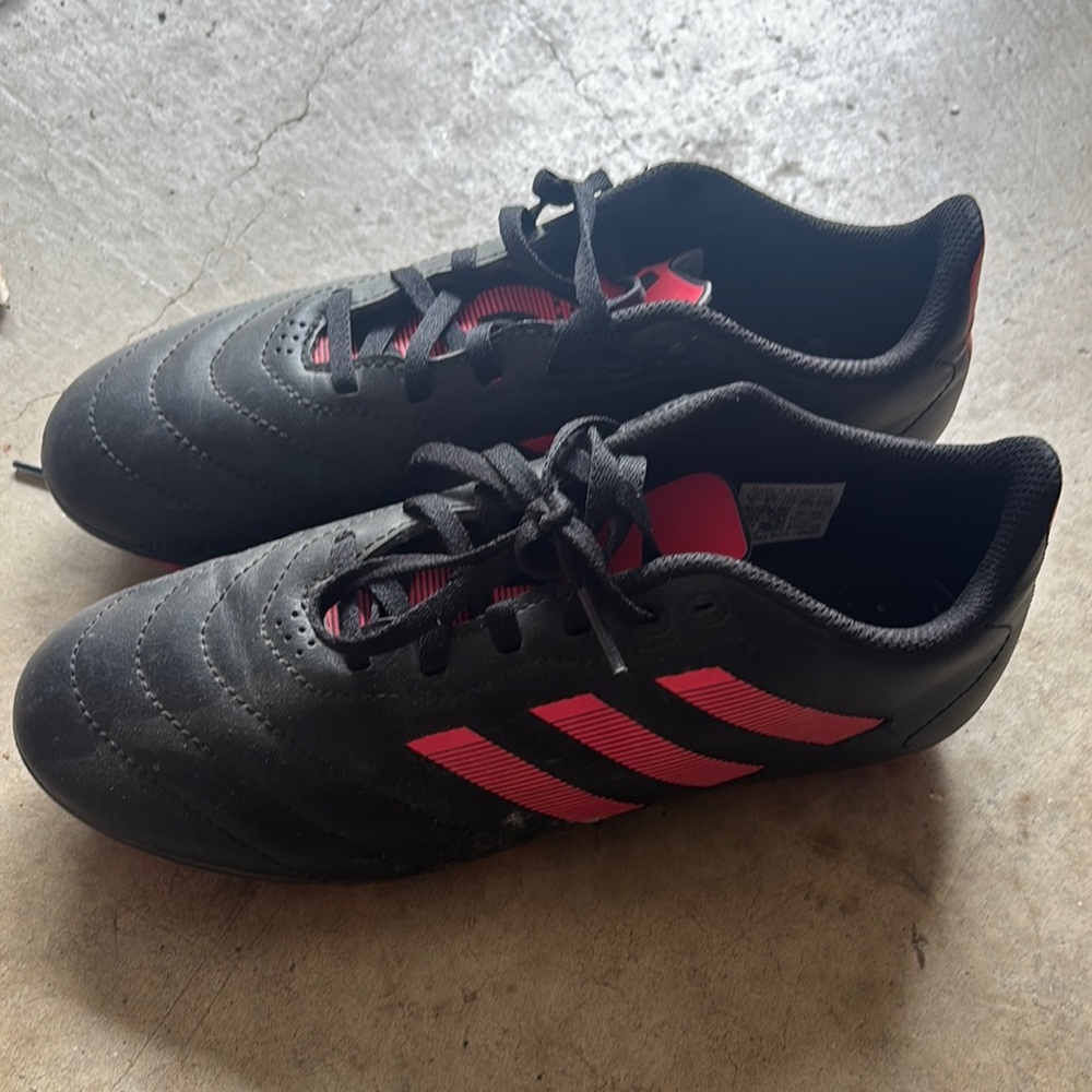 Adidas Black and Pink Soccer Cleats